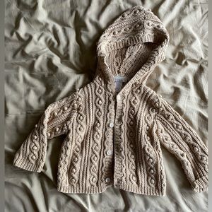 Adorable Janie and Jack Cable Knit Cardigan 12-18months